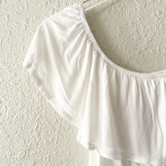 Free People Beach White Off Shoulder Crop Top Small - Picture 3 of 7
